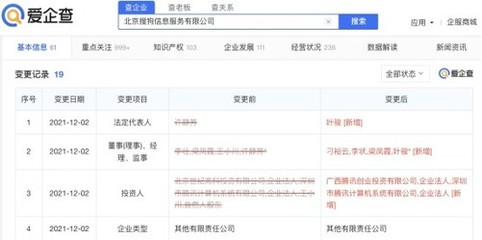 爱企查显示:王小川退出公司股东